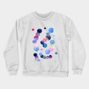 Modern Watercolor Bubbles Crewneck Sweatshirt